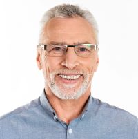 Close up of middle aged man